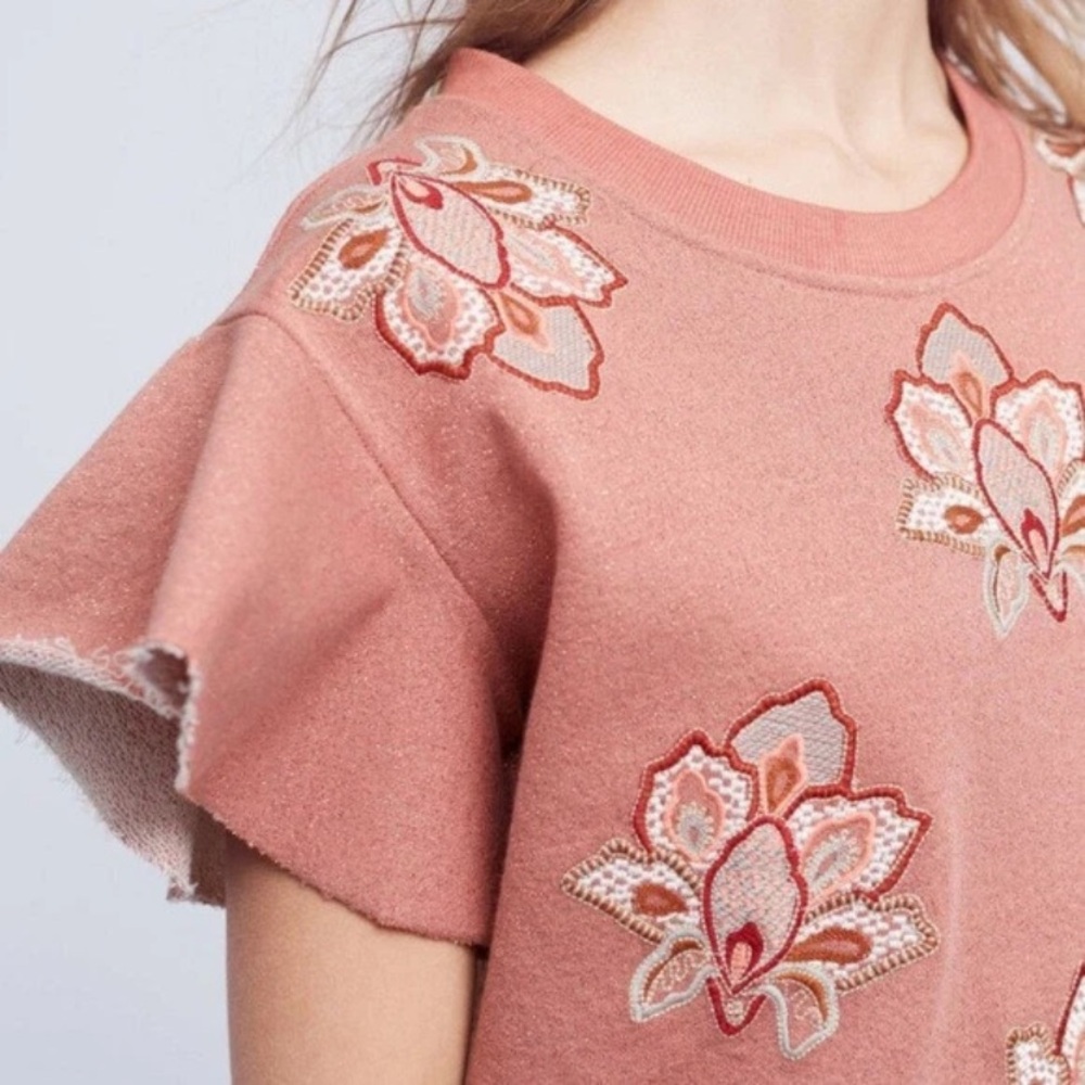 {Anthropologie} Chloe Oliver Embroidered Top - Picture 2 of 8